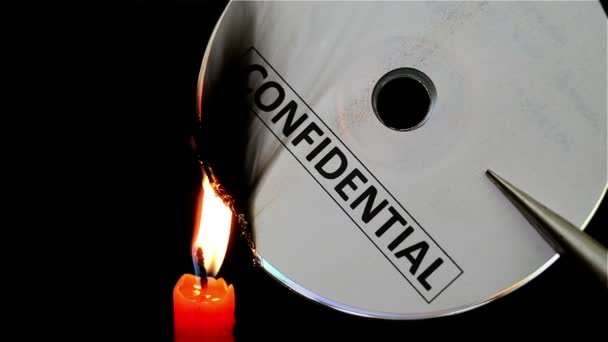 burning a confidential compact disc - Footage, Video