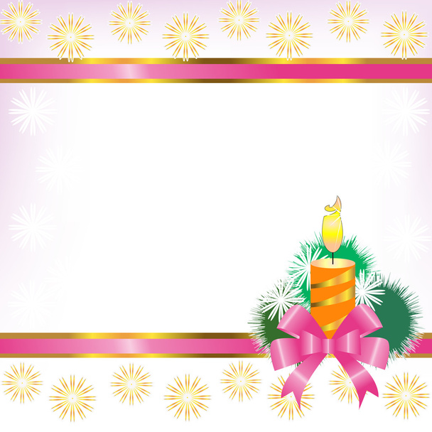 Card with a New Year - Vector, Image