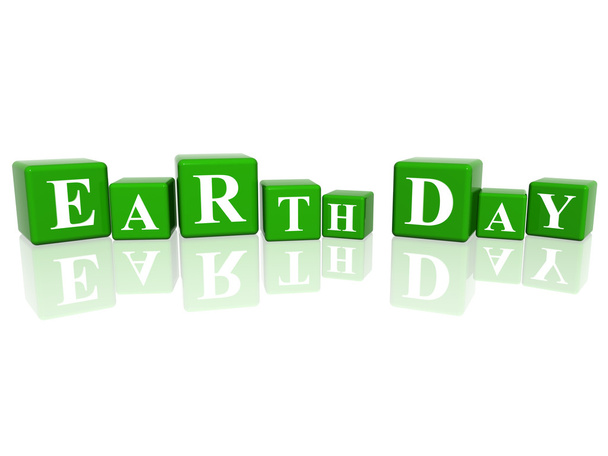 Día de la Tierra en cubos 3d
 - Foto, imagen