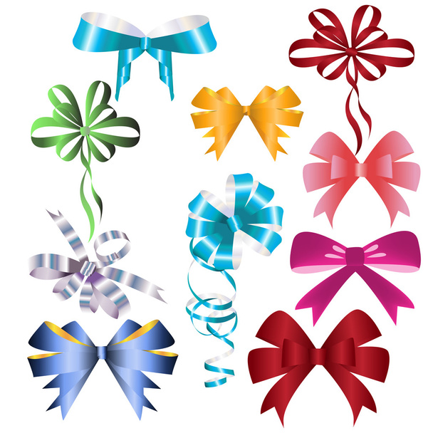Set of bows - Vector, afbeelding
