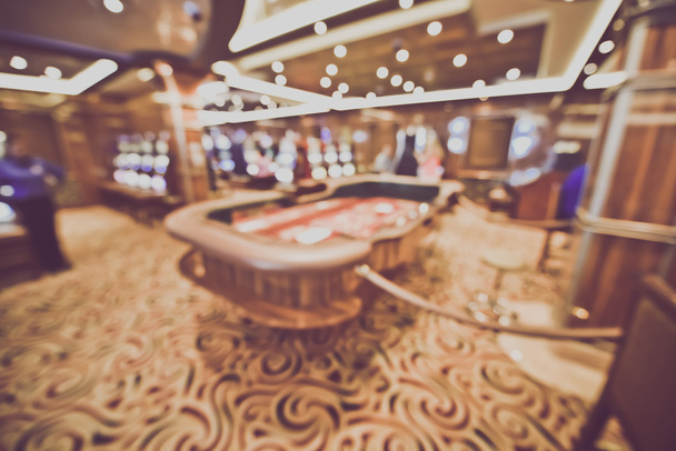 Blurred Craps Table in Casino - Photo, Image