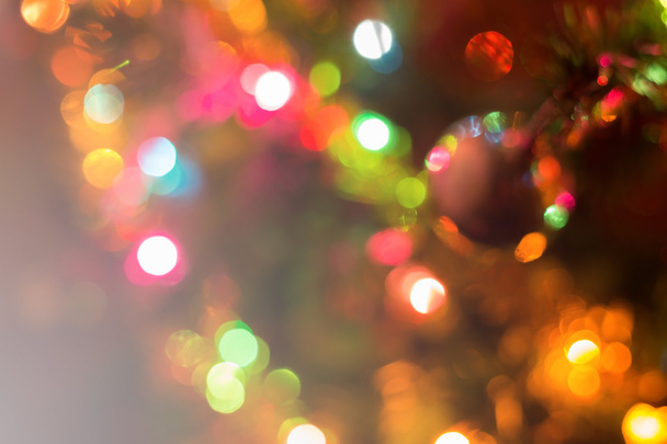 Χριστούγεννα φόντο, εικόνα θολούρα bokeh defocused φώτα - Φωτογραφία, εικόνα
