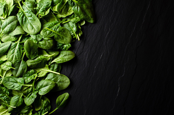 Fresh spinach background - Photo, image