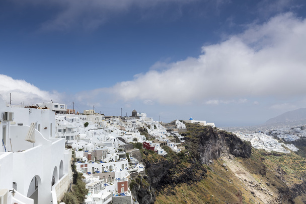  View of houses and picturesque in Santorini island, Aegean sea  - Photo, Image