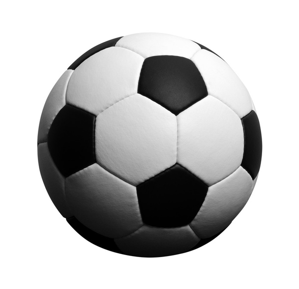 футбольний м'яч ізольований на білому
 - Фото, зображення