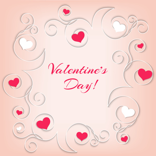 Día de San Valentín. Corazón
 - Vector, imagen