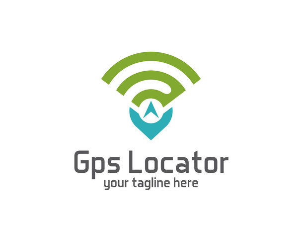 Plantilla vectorial de diseño GPS localizador. Pin mapas símbolo vector. Gps vector de diseño de icono. Diseño limpio simple Gps localizador logo vector
. - Vector, Imagen