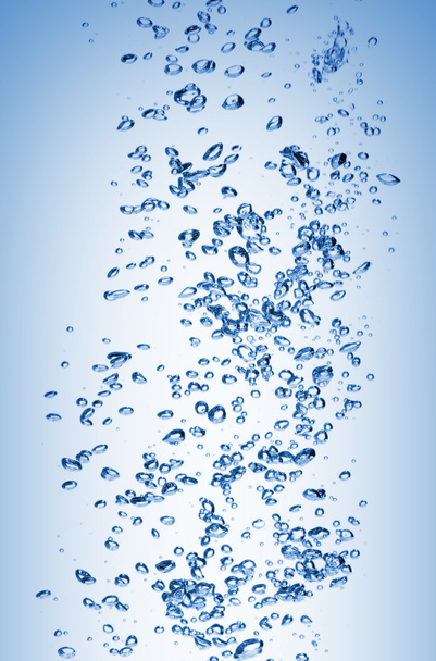 légbuborékok felett fehér - Fotó, kép