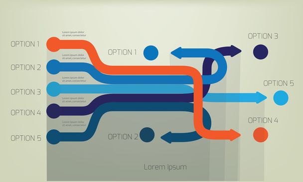 infographic template with options - Vector, Image
