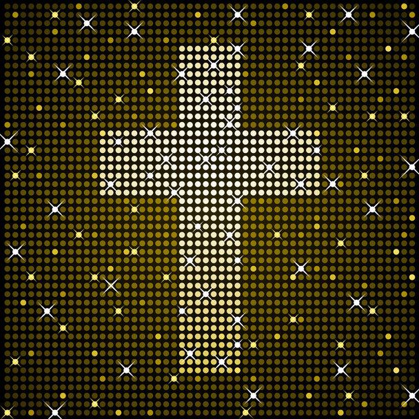 Croix scintillante d'or
 - Vecteur, image