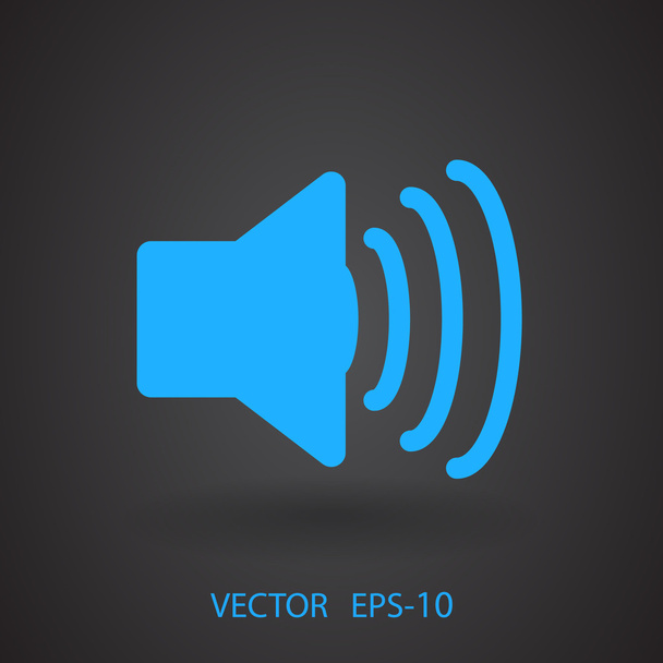 Flat icon of speaker - Vector, afbeelding