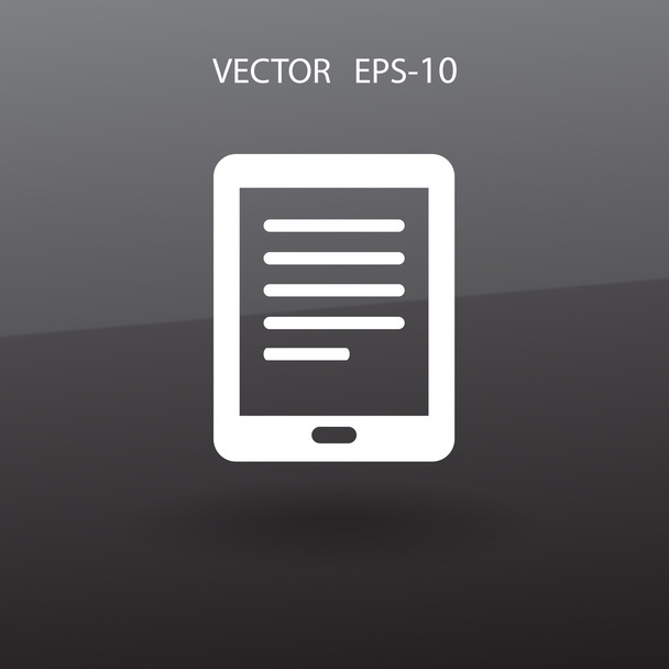 Flat icon of touchpad - Vektor, Bild
