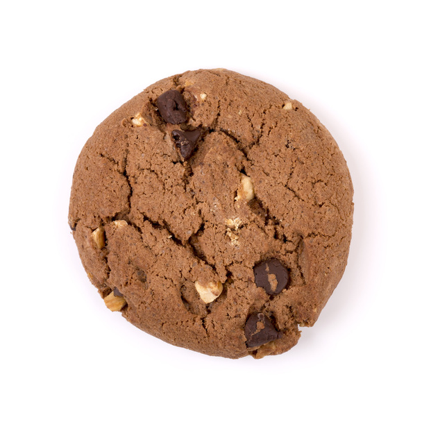 chocolate chip cookie isolated on white - Фото, зображення
