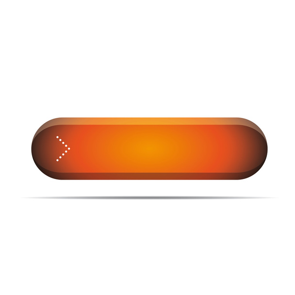 Empty orange button for web vector - Vector, Image