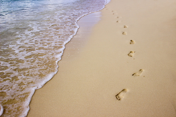 footprints in the sand - Foto, Imagem