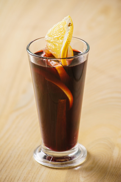 Mulled wine in glass - Photo, Image