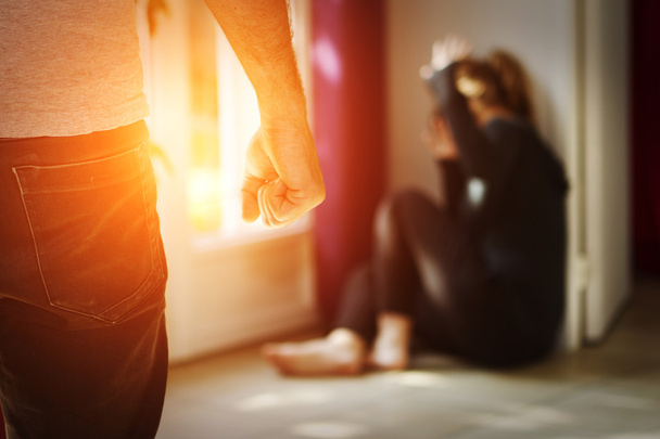 Domestic violence at home - Foto, imagen