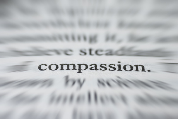 Μακροεντολή λέξη - συμπόνια - Φωτογραφία, εικόνα