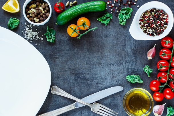 Healthy ingredients for salad - Foto, imagen