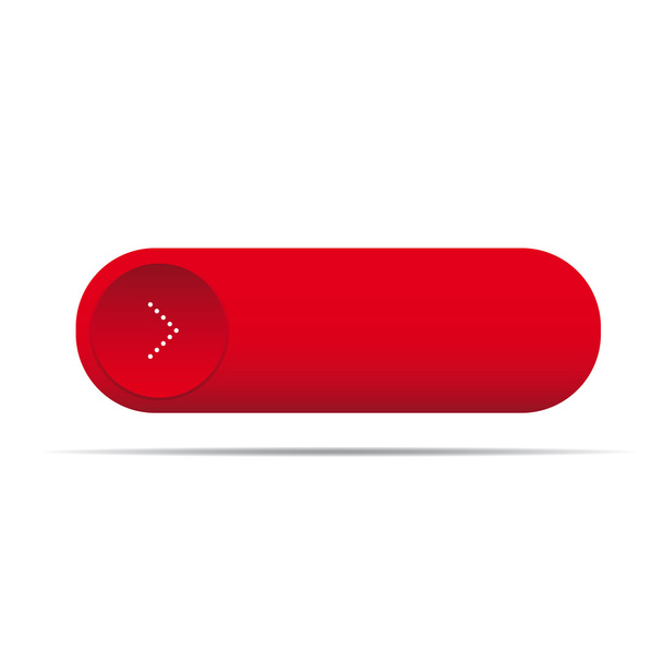 Empty red button for web vector - Vector, Image