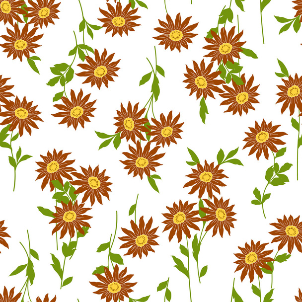 Patrón de ilustración flor
 - Vector, imagen