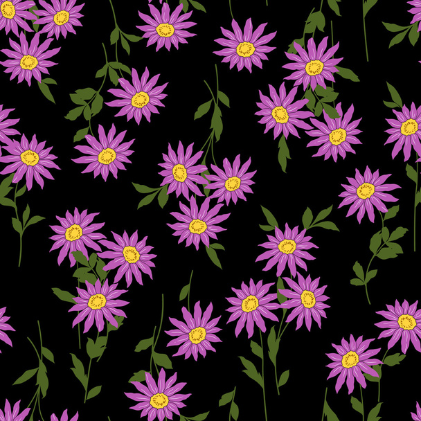 Flower illustration pattern - Διάνυσμα, εικόνα