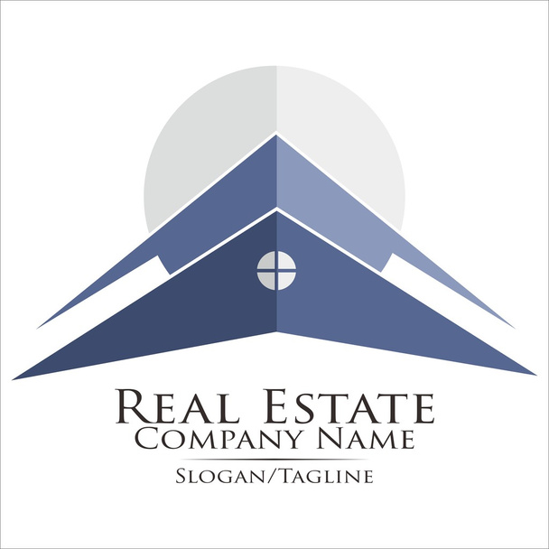 Κτηρίου λογότυπο εταιρείας ιδιοκτησίας ακίνητων περιουσιών - Διάνυσμα, εικόνα