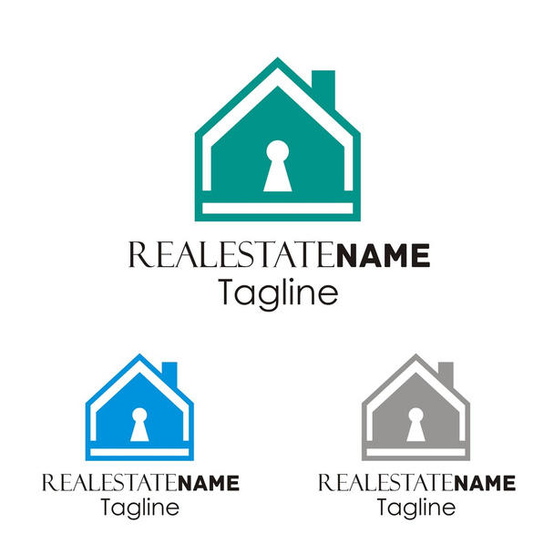 Real estate building property logo company - Vector, Image