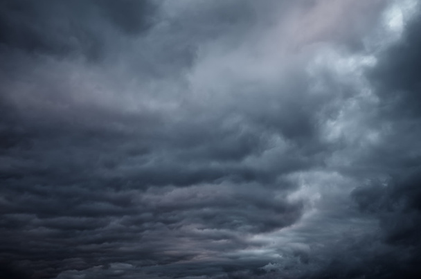 Dramatic sky with dark clouds - Photo, Image