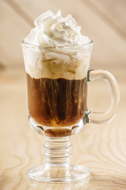 coffee with whipped cream - Φωτογραφία, εικόνα