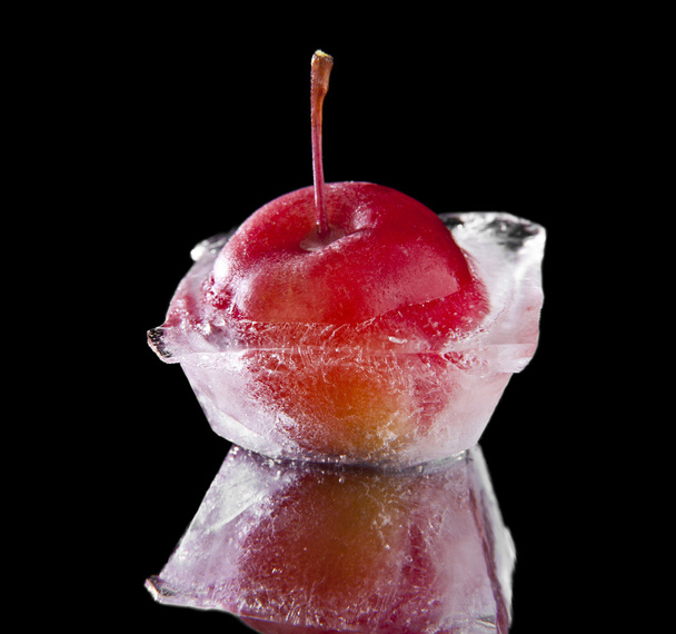 single frozen apple - Photo, Image