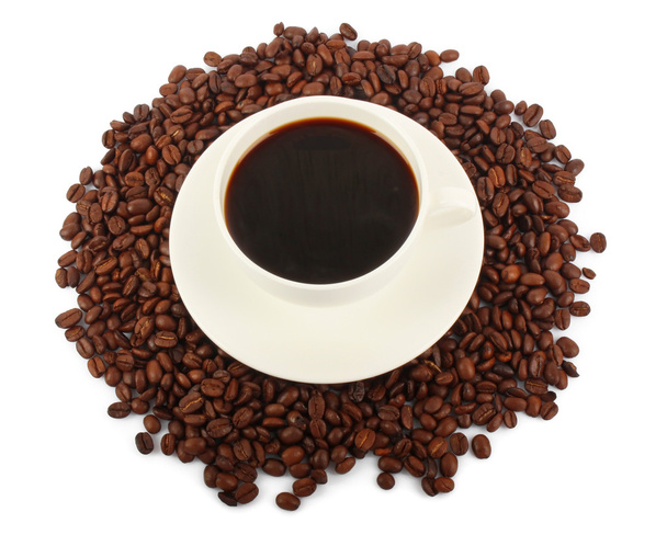 Coffee cup & beans - Photo, Image