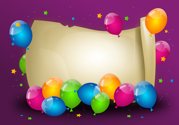 wunderbare bunte Hintergrund mit Party-Luftballons - Foto, Bild