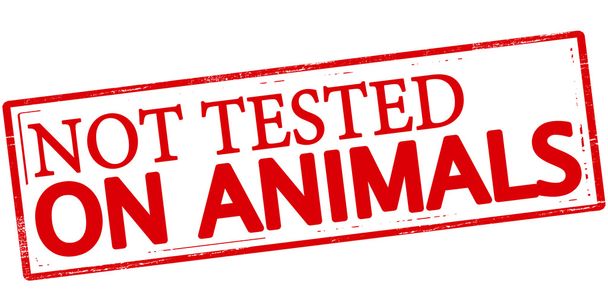 nie testowane na zwierzętach - Wektor, obraz