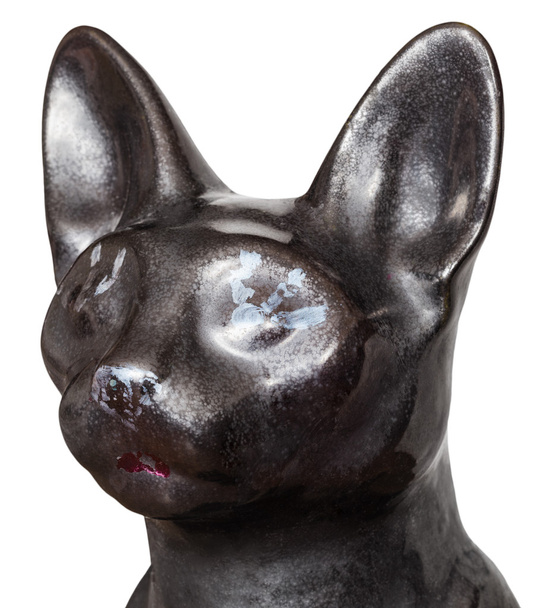 head of cat statue from Ancient Egypt isolated - Fotó, kép