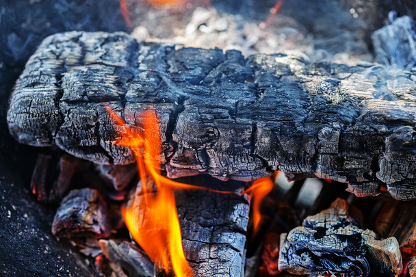 Wood fire ash - Fotoğraf, Görsel