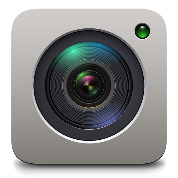 Photo camera icon - Vetor, Imagem
