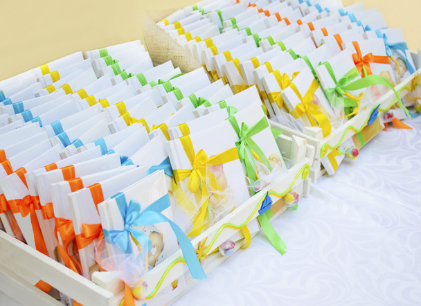 christening book favors - Photo, Image