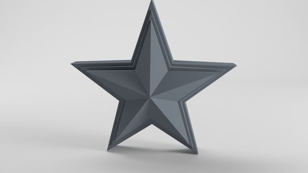 gray star 3D - Photo, Image