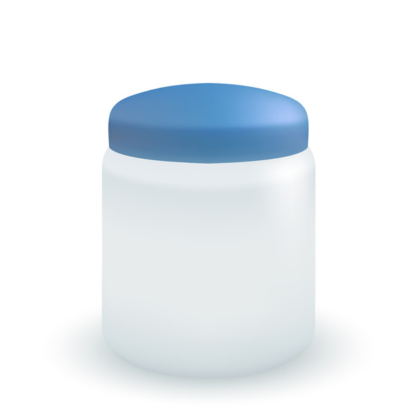 Recipiente vectorial para crema o jabón aislado en blanco
. - Vector, Imagen