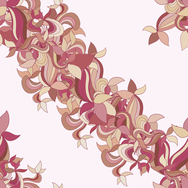 Hand-drawn floral seamless pattern - Vector, afbeelding