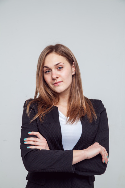Businesswoman. Young Business woman isolated on white background. Portrait of beautiful  - Valokuva, kuva