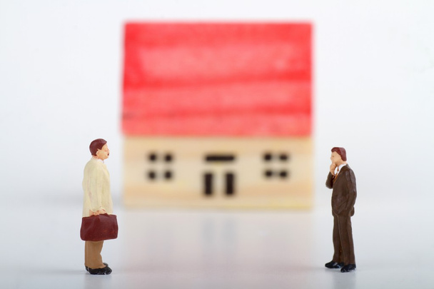miniature concept of real estate negotiation - Photo, Image