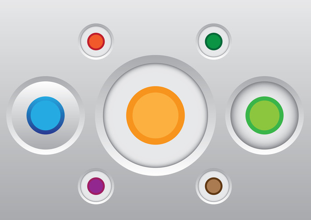 Button icon set - Vector, imagen