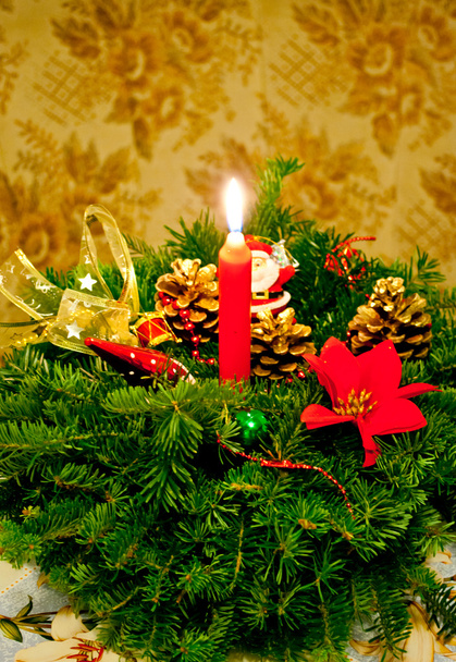 Christmas candle ornament - Photo, Image
