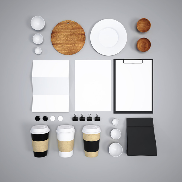 kitchen utensils mockups - Foto, Imagem