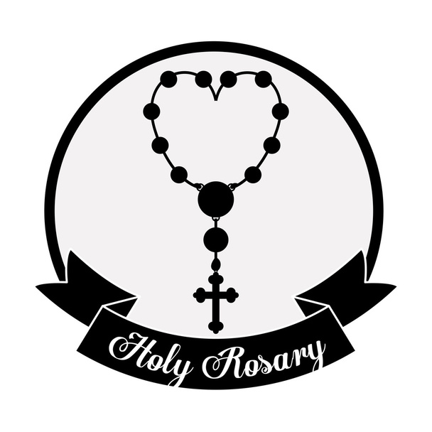 Holy Rosary suunnittelu
 - Vektori, kuva