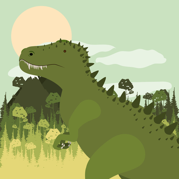 恐竜コンセプト デザイン - ベクター画像