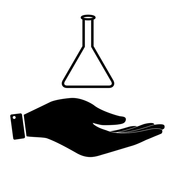 Produtos químicos de vidro de laboratório
 - Vetor, Imagem