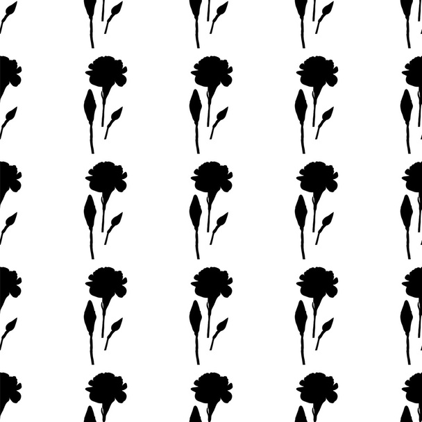 Background with carnation flowers - Vecteur, image